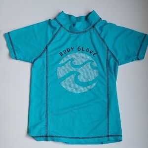Body Glove Blue Rashguard Short Sleeve UV Protection